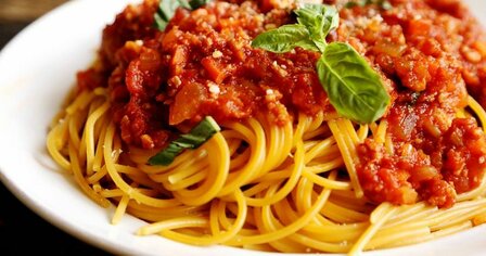 spaghetti van het huis 